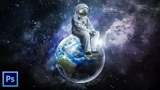 Alone in the Space - Photoshop 2021 Composition Tutorial - Photoshop Manipulation