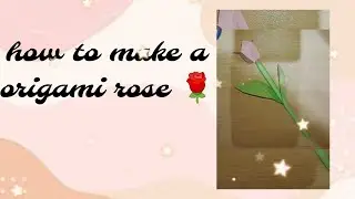 how to make a origami 🌹 very easy