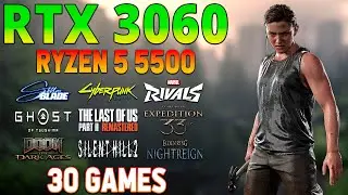 RTX 3060 + Ryzen 5 5500 : 30 Game Test (Mid 2025) – RTX 3060 Gaming at 1080p