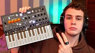 beat con un synthetizador analogico (Arturia MicroFreak)