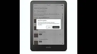 Amazon Kindle recap feature