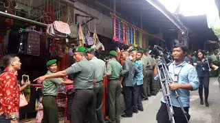 President Jokowi greets Andrew Gracio Manik during his first visit to Tomok - Samosir - LAKE TOBA