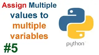 Multiple values to multiple variables in Python , Python basic tutorials #5