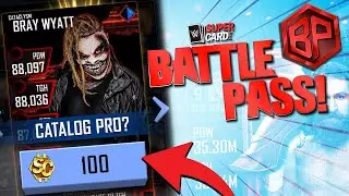 HUGE UPDATE - First WWE SuperCard BATTLE PASS Details! Catalog Pro Feature!