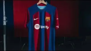 Authentic Nike Barcelona Home Jersey 23/24 (Unwrapping)