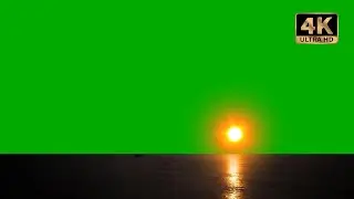 ocean sunset green screen video 4k free download