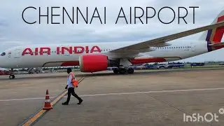 PLANE SPOTTING [4K] on a cloudy morning  @AirIndiaOfficialAI A350 #maaairport #chennai