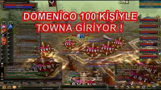 DomenicoWacco 100 Kişilik Ekibiyle Town Basıyor Komik Anlar :D | Knight Online