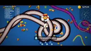 Wormszone.io Biggest Dragon Snake 🐍 || saap wala game|| 79 snake defeated|| #wormszone #foryou