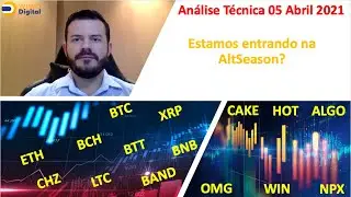 Entramos na AltSeason? Análise Técnica de Criptomoedas 05 Abril de 2021 