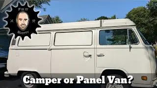 VW Bus Restoration Part 31: Blank-out Windows; Panel Van Conversion