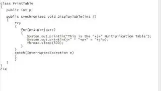 How to Create the Synchronized Methods and Synchronized Object in The Thread Program