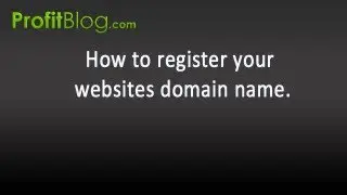 How to Register your Domain name for your Website