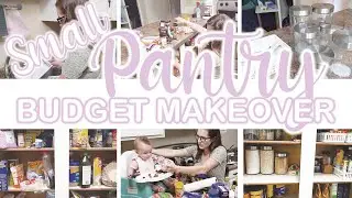 SMALL PANTRY CLEAN & REORGANIZE 2021 // BUGDET FRIENDLY