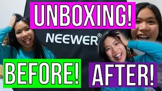 NEEWER RING LIGHT UNBOXING, ASSEMBLY, AND REVIEW! UNBOXING MY NEEWER RING LIGHT!!