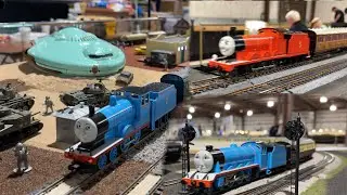 Bachmann James, Edward, and Gordon take over MARRS club layout at GSMTS