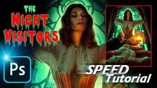 Photoshop Speed Art: The Night Visitors