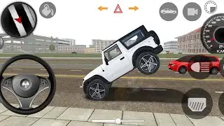 Dollar (song) New white Mahindra Thar 👿 || city driving stunt video 💥 || (Android gameplay) 