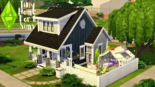 Tiny Craftsman Home For 8 Sims | Sims 4 Speed Build | Tiny Living