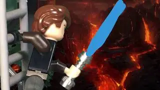Anakin vs. Obi-Wan Showdown on Mustafar (Stop-Motion)