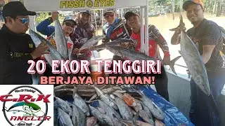 TENGGIRI 20EKOR BERJAYA DITAWAN DI LAUT TIOMAN #fastjigging #rompin #shimanotwinpower