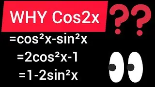 why cos2x=cos²x-sin²x=1-2sin²x=2cos²x-1