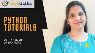 Python 06 - Types Of Operators