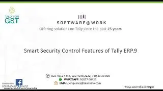 Security Control Module in Tally.ERP 9