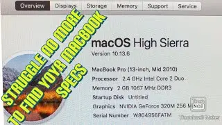 How to check your MacBook Pro specs