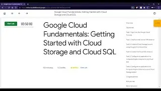 Google Cloud Fundamentals: Getting Started with Cloud Storage and Cloud SQL | GCCP