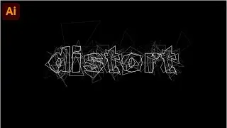 Distorted Text Effect Tutorial On Illustrator | Easy Beginner Tutorial