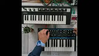 Novation BassStation 2 and Yamaha CP ambient jam