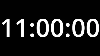 11 HOUR  TIMER - No Sound - Full HD 1080p - COUNTDOWN