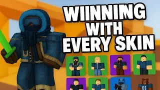 WINNING WITH EVERY SKIN IN ROBLOX ARSENAL!!!!