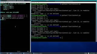Defining and using a function in Python3 using linux(basic)