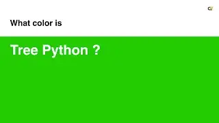 Tree Python color 