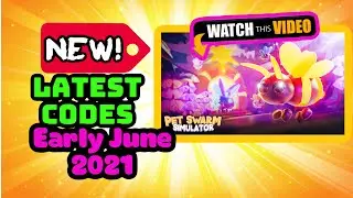 Pet Swarm Simulator ROBLOX, new June 2021 Free Codes! |June 2021 FREE CODES|