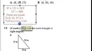 Pythagoras Revision Q 11 to 16