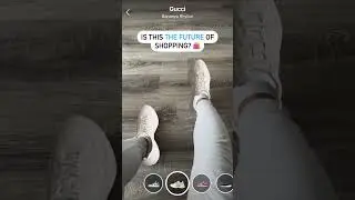 Is this the future of shopping? 🛍️ #shorts #ar #augmentedreality #shoes #sneakers #trainers