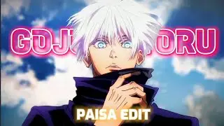GOJO SATORU | PAISA EDIT🤑🔥 Ft:Gojo