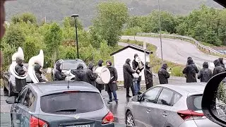 НОРВЕГИЯ.  РЕПЕТИЦИЯ ПОД ДОЖДЁМ.  8. 06. 2024 .