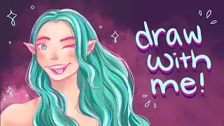How I draw on my iPad with Procreate!! ⭐  painting a cute elf girl :)