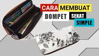 Cara membuat dompet sekat simple || free pattern