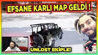 ALP UNLOST EKİPLE PUBG KARLI HARİTAYI OYNUYOR! İLK OYUN!