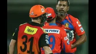 Praveen Kumar Gets Angry On David Warner | IPL T20 2016 | SRH Vs GL