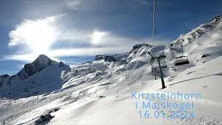 Na świeżo - warunki prosto z lodowca Kitzsteinhorn i Maiskogel 16.01.2024