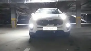 LED лампы 9006(HB4) в ПТФ на KIA SPORTAGE 4