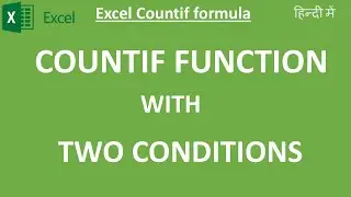 Excel Countif Formula with Array | Array Formulas | Countif formula in excel