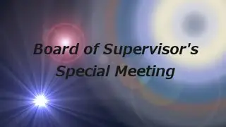 Board of Supervisors Special Meeting - 04/20/2020