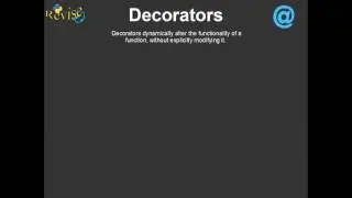 pyrevise 9 : Iterators Generators  & Decorators
